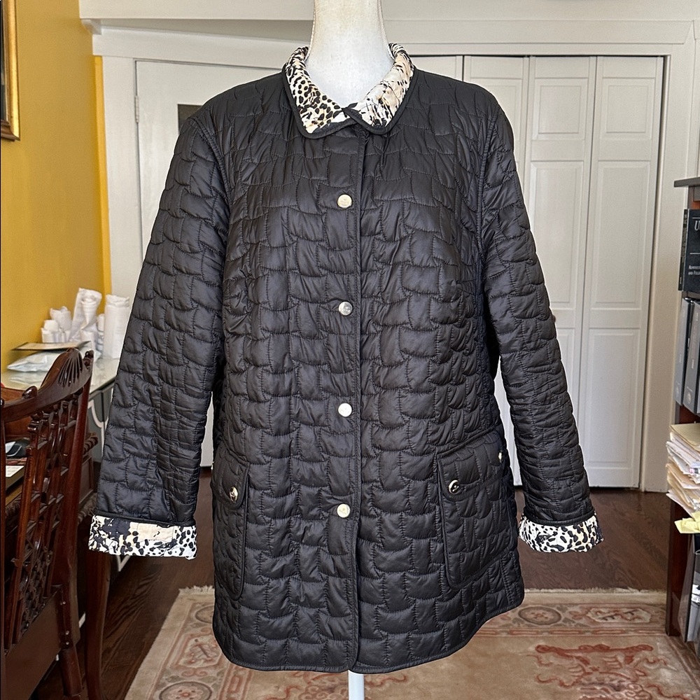 Basler Double Sided Reversible Black Quilted Wome… - image 5